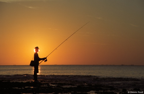 Fisherman at Sunset