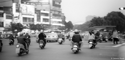 Heavy Scooter Traffic