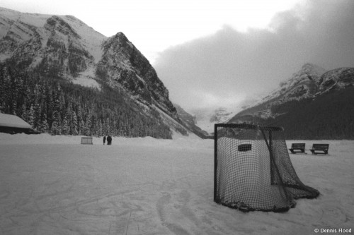 Hockey Rink on Lake Louise