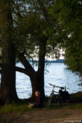 Peaceful Lakeside Reading