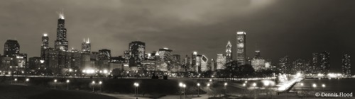 Chicago Skyline at Night