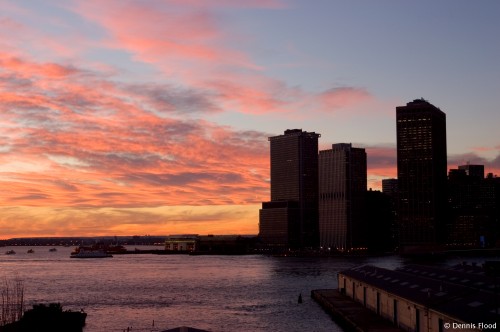 Manhattan Skyline at Sunset