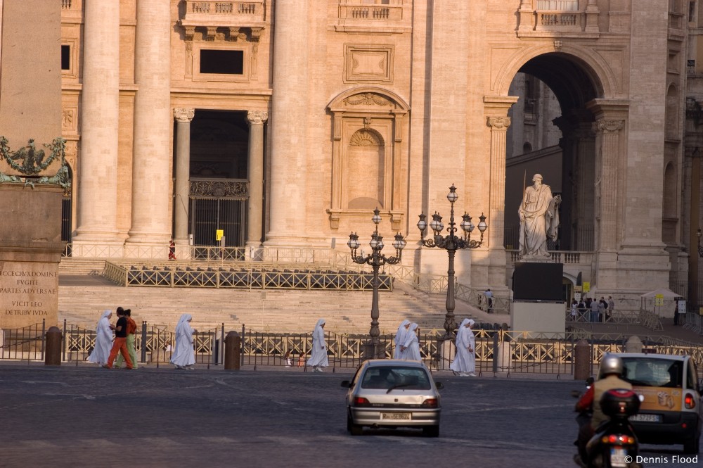 Nuns Walking to the Vatican