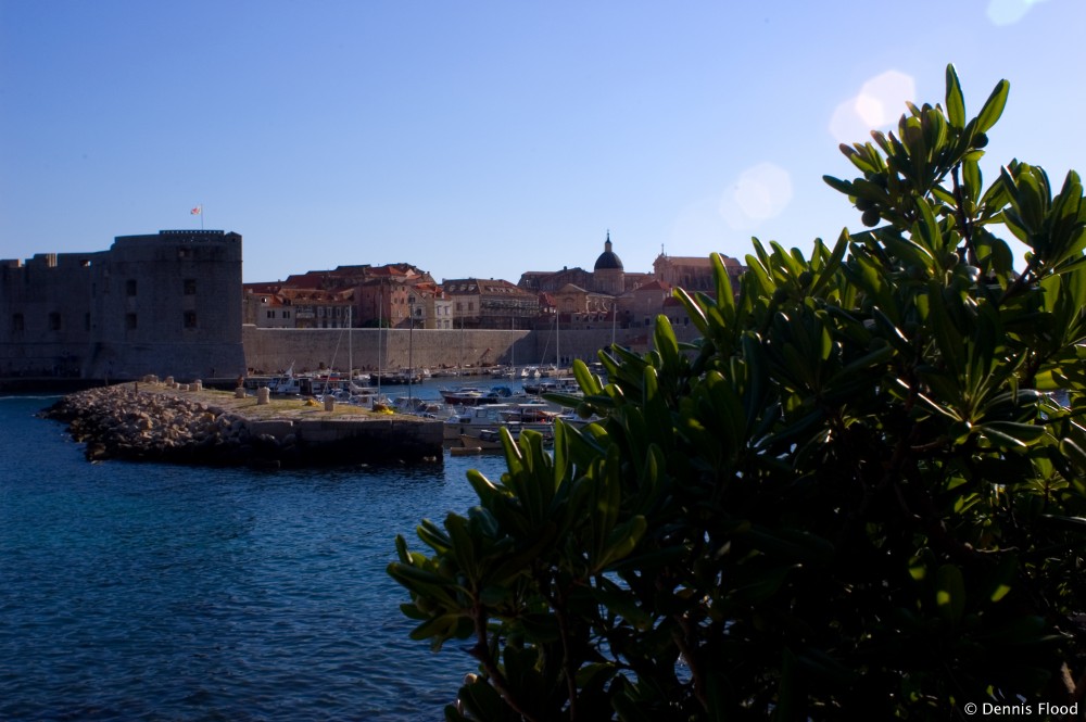 View of Old Town from Beach Banje