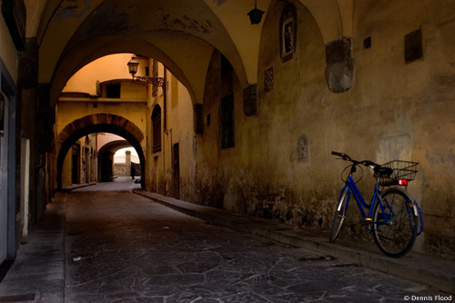 Bicycle in Arched Alley