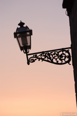 Bridge Lamp at Sunset