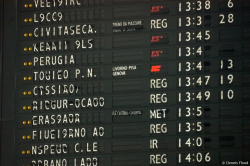 Changing Sign at Roma Termini