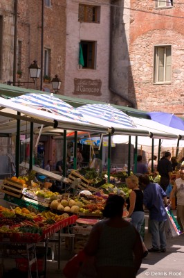 Colorful Morning Market in Pisa