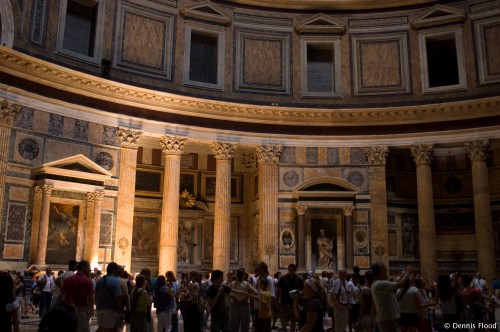 Crowded Pantheon Interior