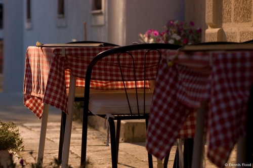 Empty Restaurant Table