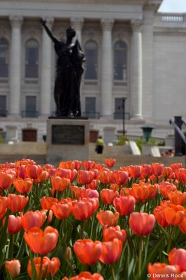 Forward Statue in Spring