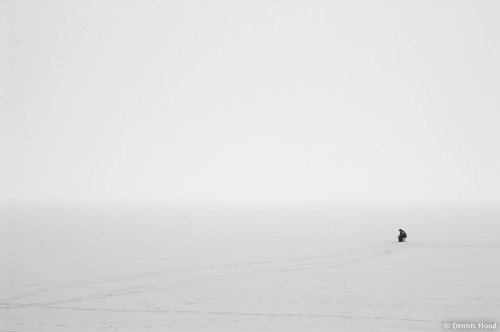 Ice Fishing in a Storm