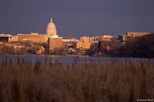 Madison Skyline at Sunset