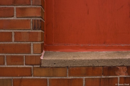 Orange Brick Wall