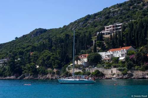 Sailboat on Blue Water