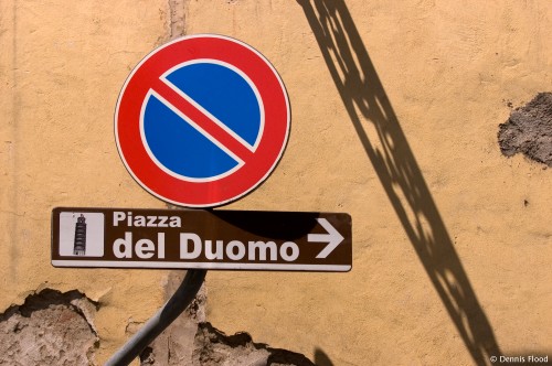 Signs in Pisa