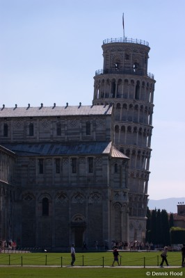 Tourists at Pisa's Cathedral Square