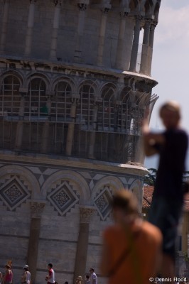 Tourists in Pisa