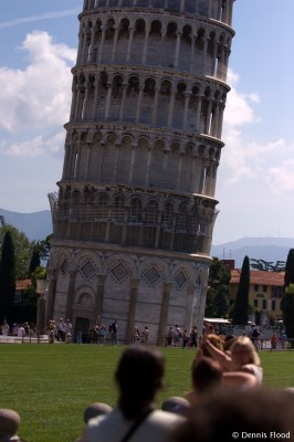 Tourists in Pisa