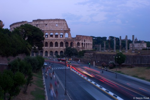 Traffic Near the Colosseum