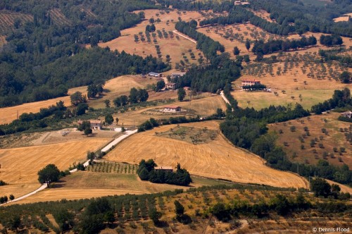 View of Perugia Countryside Near Assisi
