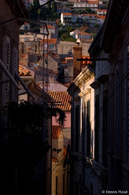 View Through Narrow Alley