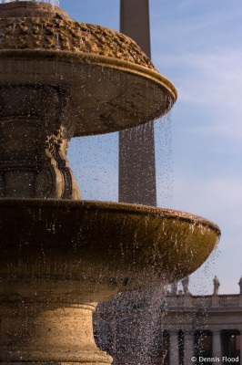Water Fountain in St. Peter's Square