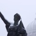 Wisconsin State Capitol Statues in Winter