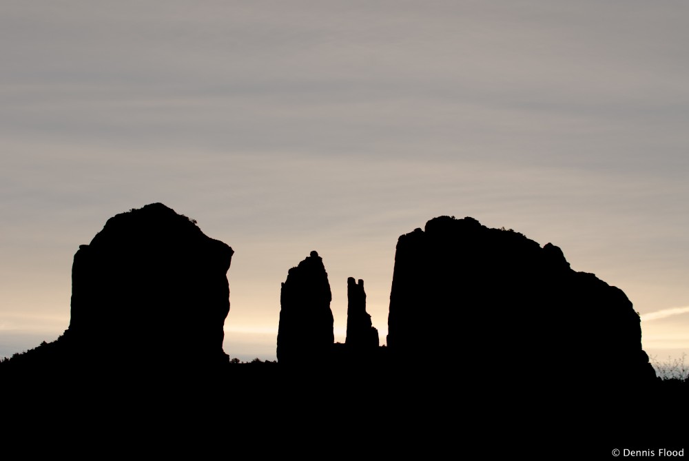 Cathedral Rock Silhouette