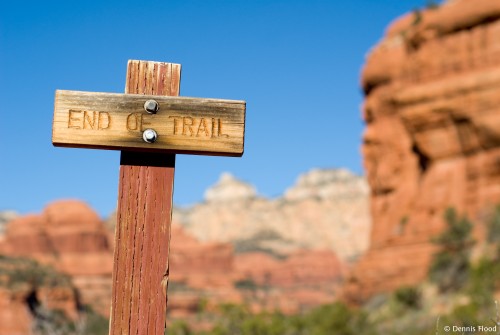 End of Trail Sign