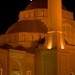 Mosque at Night with Crescent Moon