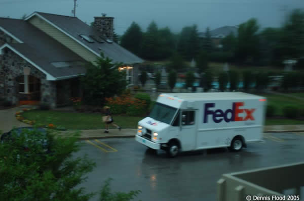 FedEx Delivers in the Rain