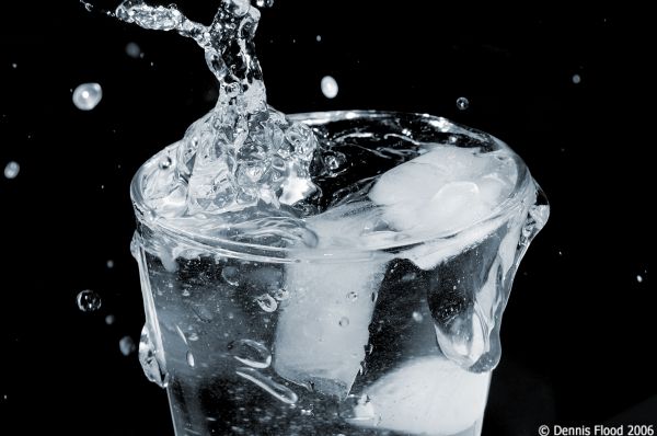 Water Splash in a Glass