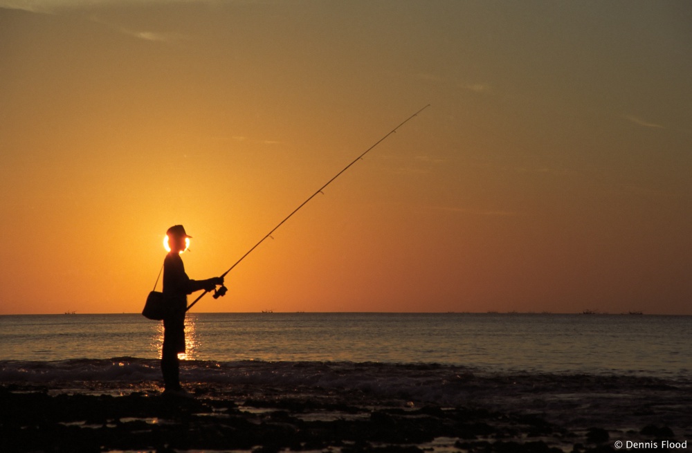 Fisherman at Sunset