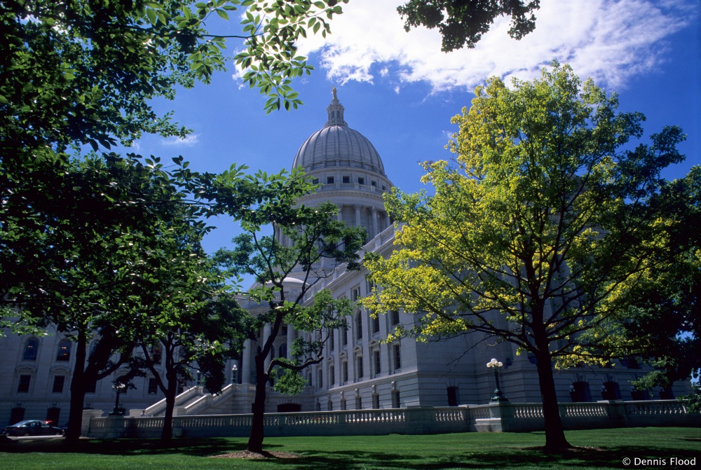 Wisconsin State Capitol Building in Summer