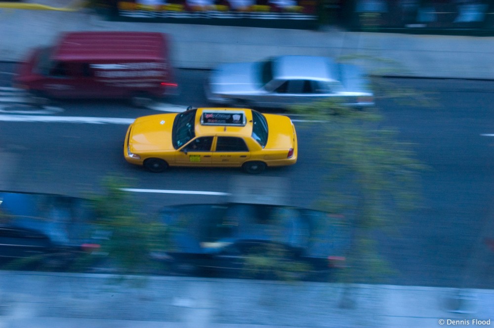 Speeding NYC Taxi Cab