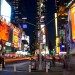 Action Packed Times Square at Night