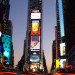 Times Square Traffic at Dusk