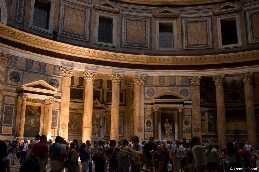 Crowded Pantheon Interior