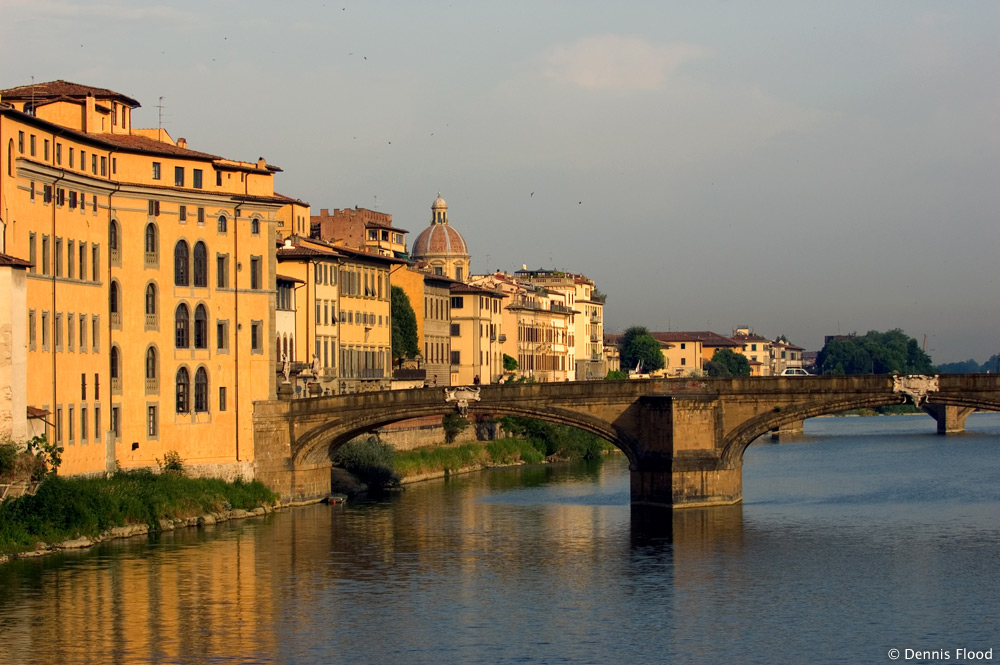 Arno River Scene in Florence, Italy
