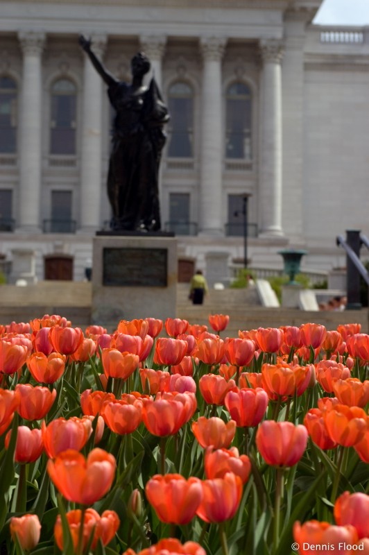 Forward Statue in Spring