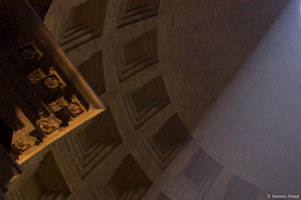 Light Beam in the Pantheon