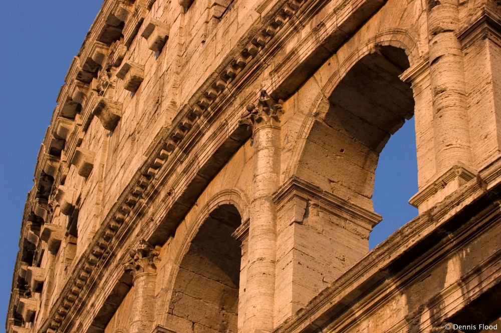 Looking Up at the Amazing Colosseum