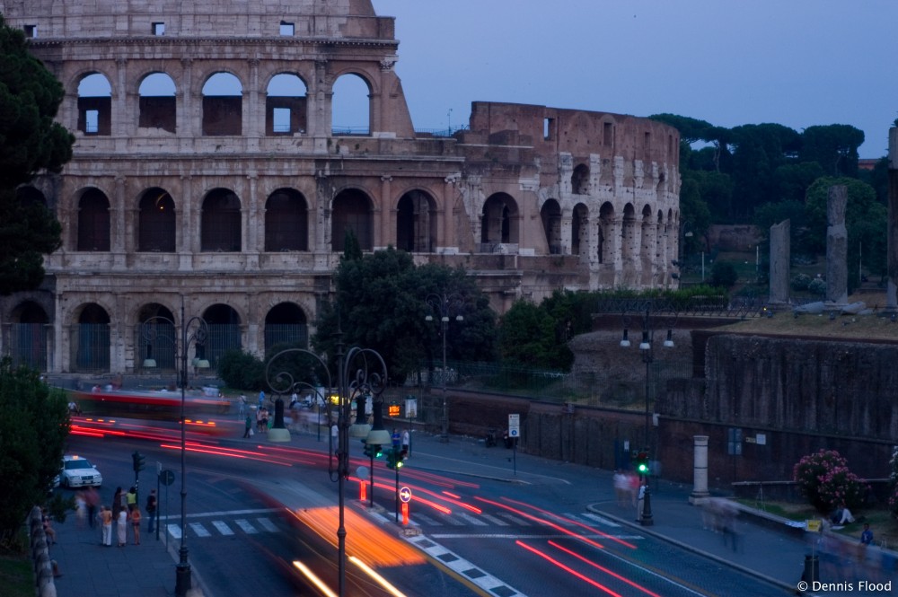 Traffic Near the Colosseum