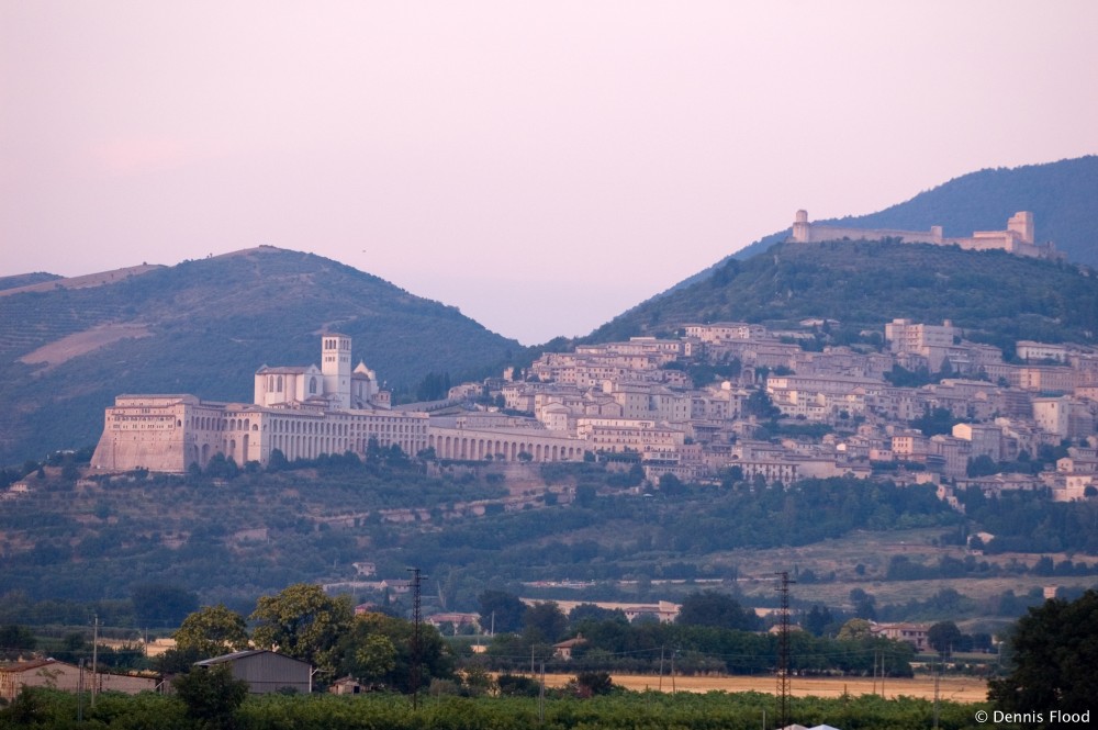 View of Assisi at Dusk