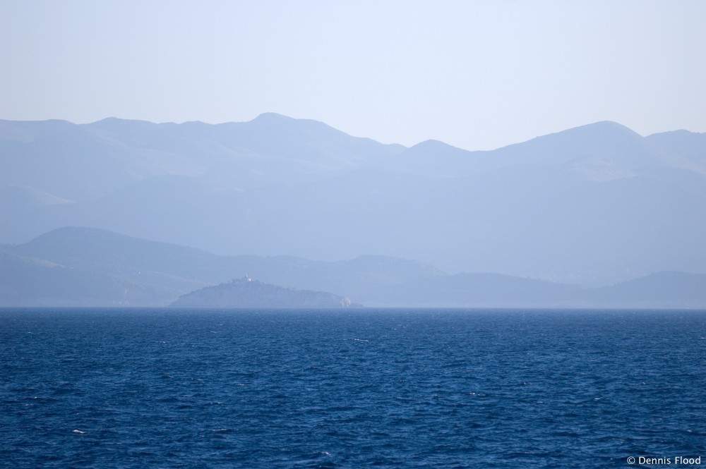 View of Croatian Mountains from Adriatic Sea