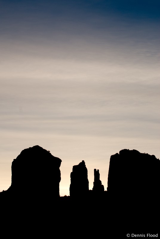 Cathedral Rock Silhouette