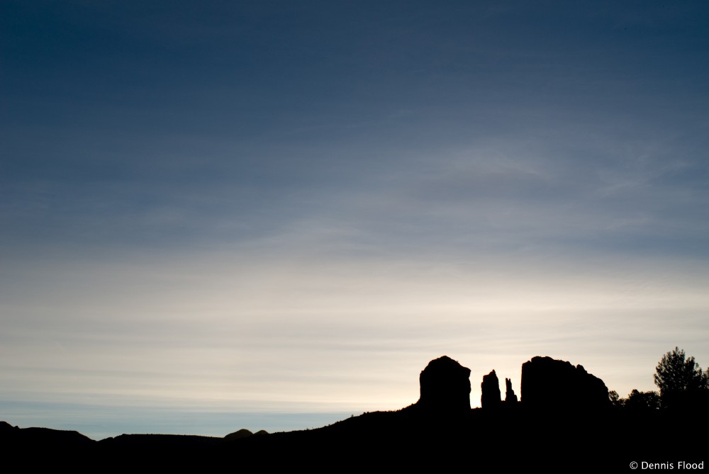 Cathedral Rock Silhouette