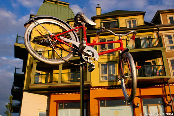 Pole Bike in the Village