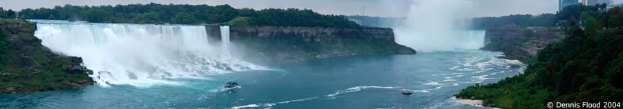 American and Canadian Falls at Niagara